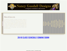 Tablet Screenshot of nancygoodalldesigns.com